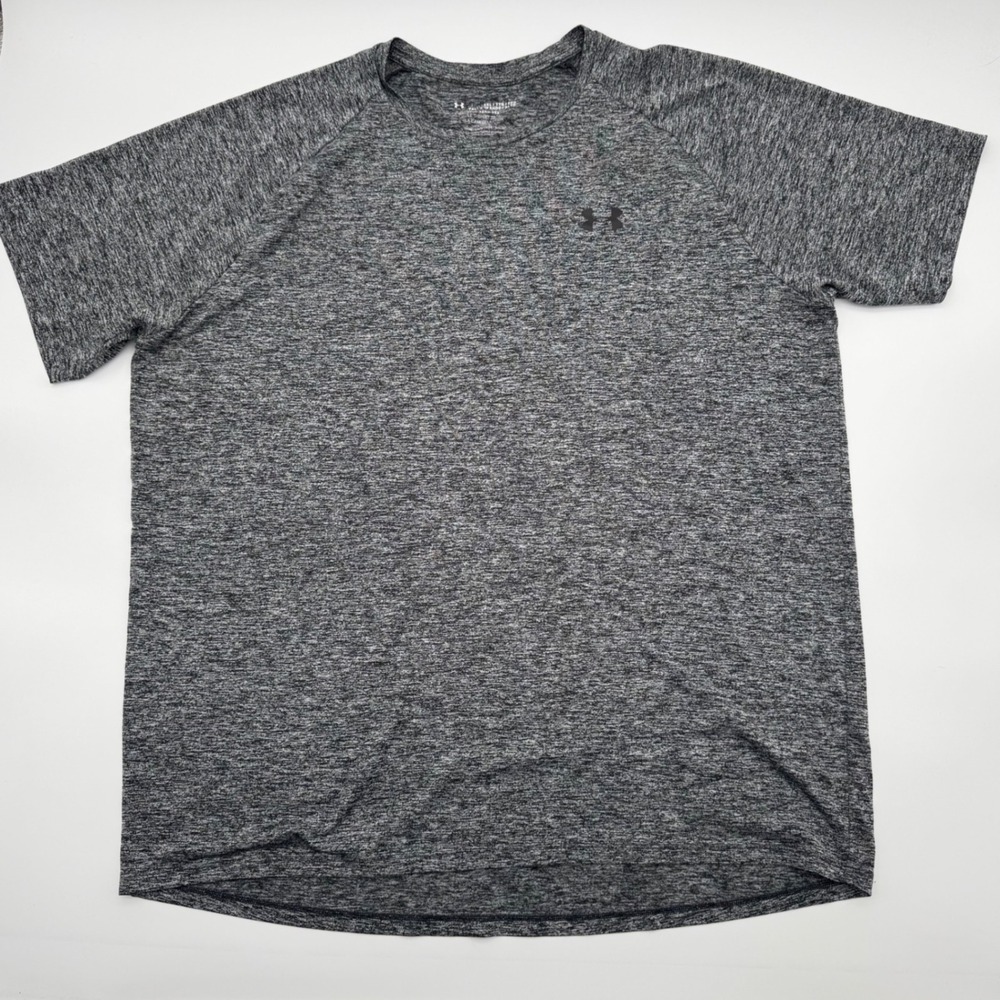 Under Armour Mens XXL Tech Tee Space Dye Heather Grey Short Sleeve T-Shirt